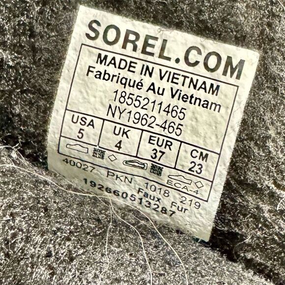 Sorel Yoot Pac Nylon Waterproof children’s Boots. Size 5 - Picture 9 of 10